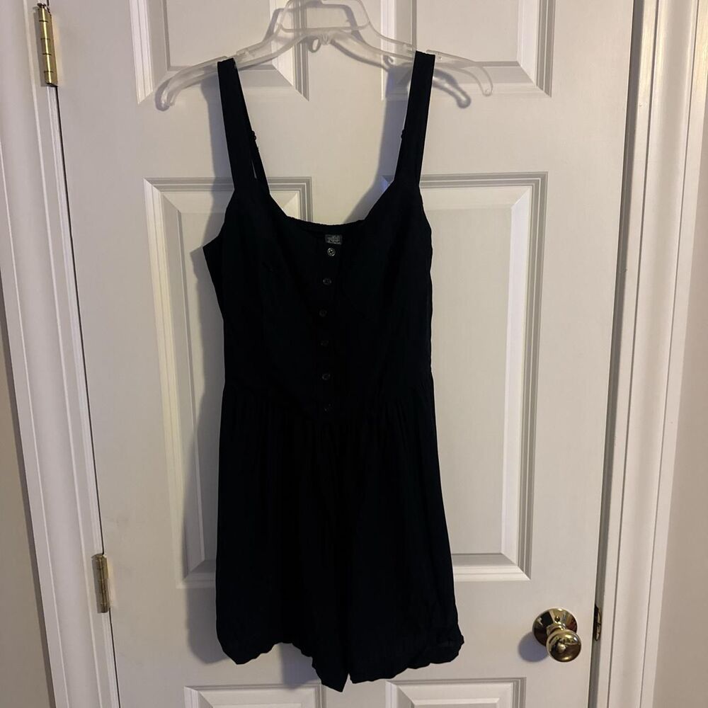 Wild-fable Women's Black and Navy Playsuit-romper